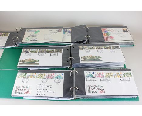 Four albums of First Day Covers, dating between 1967-1988 including some franked from Britains Northernmost Post Office in Sh