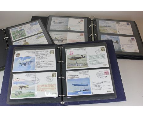 Three albums of over 150 Royal Air Force First Day Covers,  some signed