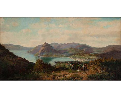 (Milano 1839 - Davesco ( Lugano ) 1906)Cm 36x65,5  | In 14.17x25.79Oil on canvasHe was born in Milan. There is very little bi