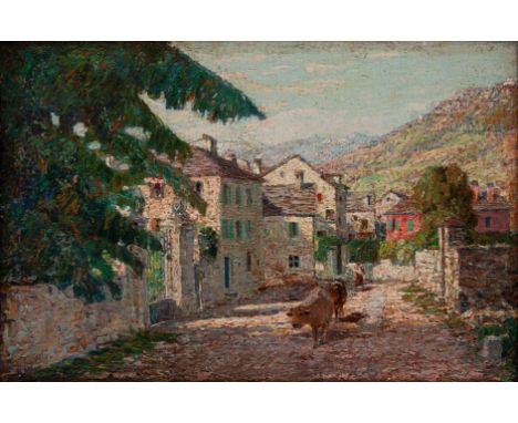 (Bologna 1880 - 1958)Cm 28x44  | In 11.02x17.32Oil on cardboardTHE painter Dante Comelli was born in Bologna on July 21, 1880