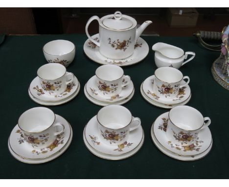 ROYAL WORCESTER TWENTY ONE PIECE TEA SET 