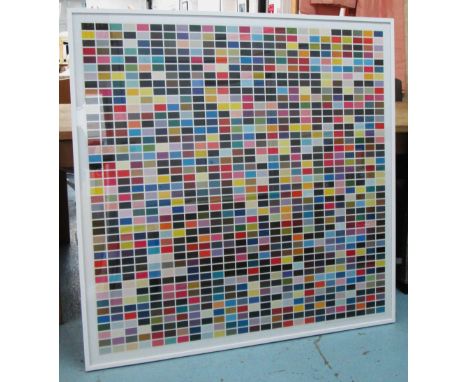 GERHARD RICHTER (German, b. 1932), '1025 Colours', offset lithograph in colours, 117cm x 118cm, framed. 