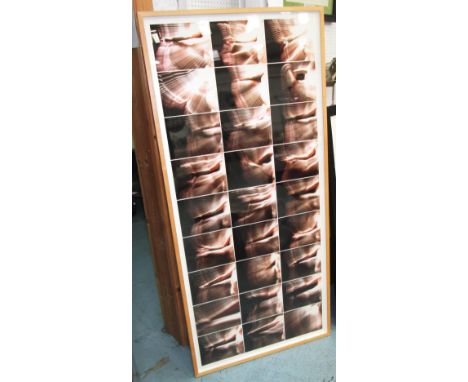 JAMES NARES (b. 1951), 'Hands, 2002', photographic print, 158cm x 77cm, framed. (Please Note Clause 6 of Buyer's Conditions)
