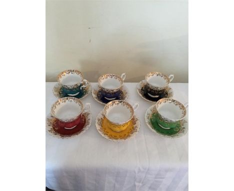 Royal Albert Regal series, set of 6 cups and saucers