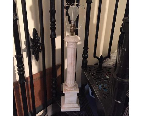 Table lamp stand column shaped. 