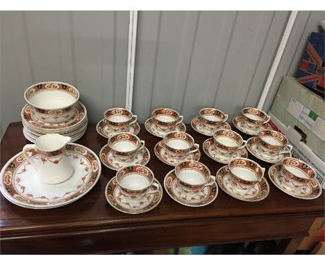 40 piece Royal Albert tea set. 12 cups and saucers, 12 side plates, Jug, sugar bowl and 2 serving plates