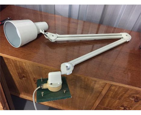 INdustrial wall mounted angle poise lamp