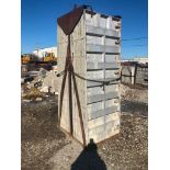 (16) 36" x 8' Western Aluminum Concrete Forms, Smooth 6-12 Hole Pattern with Attached Hardware,