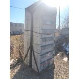(16) 36" x 8' Western Aluminum Concrete Forms, Smooth 6-12 Hole Pattern with Attached Hardware,