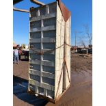 (16) 36" x 8' Western Aluminum Concrete Forms, Smooth 6-12 Hole Pattern with Attached Hardware,