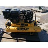 DEWALT KU-2 Gas Powered Air Compressor, Model D55270, Serial #07828, Honda GX160 5.5 Motor.