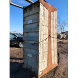 (16) 36" x 8' Western Aluminum Concrete Forms, Smooth 6-12 Hole Pattern with Attached Hardware,