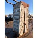 (16) 36" x 8' Western Aluminum Concrete Forms, Smooth 6-12 Hole Pattern with Attached Hardware,