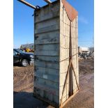 (16) 36" x 8' Western Aluminum Concrete Forms, Smooth 6-12 Hole Pattern with Attached Hardware,