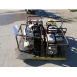(4) Trash Pumps, (1) Honda GX160 5.5 , (1) Honda GX120 4.0 , (1)Honda GX120 4.0, (1) Koshin SEH-