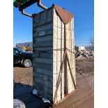 (16) 36" x 8' Western Aluminum Concrete Forms, Smooth 6-12 Hole Pattern with Attached Hardware,