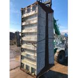 (16) 36" x 8' Western Aluminum Concrete Forms, Smooth 6-12 Hole Pattern with Attached Hardware,