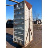 (16) 36" x 8' Western Aluminum Concrete Forms, Smooth 6-12 Hole Pattern with Attached Hardware,