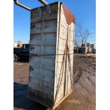 (16) 36" x 8' Western Aluminum Concrete Forms, Smooth 6-12 Hole Pattern with Attached Hardware,