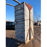 (16) 36" x 8' Western Aluminum Concrete Forms, Smooth 6-12 Hole Pattern with Attached Hardware,