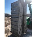 (16) 36" x 8' Western Aluminum Concrete Forms, Smooth 6-12 Hole Pattern with Attached Hardware,