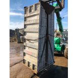 (16) 36" x 8' Western Aluminum Concrete Forms, Smooth 6-12 Hole Pattern with Attached Hardware,