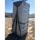 (16) 36" x 8' Western Aluminum Concrete Forms, Smooth 6-12 Hole Pattern with Attached Hardware,