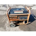GENERAC WheelHouse GP3250 Generator, Model 095821, Serial #9923395B. Located in Naperville, IL.