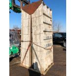 (16) 36" x 8' Western Aluminum Concrete Forms, Smooth 6-12 Hole Pattern with Attached Hardware,