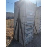(16) 36" x 8' Western Aluminum Concrete Forms, Smooth 6-12 Hole Pattern with Attached Hardware,