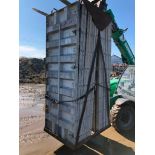 (17) 36" x 8' Western Aluminum Concrete Forms, Smooth 6-12 Hole Pattern with Attached Hardware,