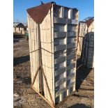 (16) 36" x 8' Western Aluminum Concrete Forms, Smooth 6-12 Hole Pattern with Attached Hardware,