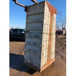(16) 36" x 8' Western Aluminum Concrete Forms, Smooth 6-12 Hole Pattern with Attached Hardware,