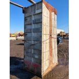 (16) 36" x 8' Western Aluminum Concrete Forms, Smooth 6-12 Hole Pattern with Attached Hardware,