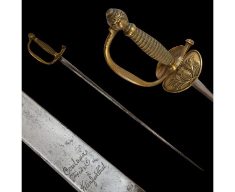 French artillery officer small-sword, Louis XVIII. Without scabbard. Marked Coulaux Freres a Klingenthal