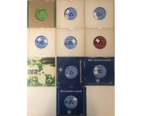 ELECTRIC BLUES/BLUE HORIZON - UK DEMO 7". Really smart bundle 9 x (almost entirely UK demo) 7". Artists/titles are Jeff Beck 