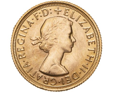UNITED KINGDOM. Elizabeth II, 1952-2022. Gold sovereign, 1968. Royal Mint. First, laureate head of Elizabeth II facing right;
