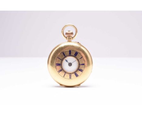 An 18ct gold half hunter pocket watchDate: Chester hallmark for 1888Movement: 3/4 plate, signed A.Cotton of Birmingham, numbe