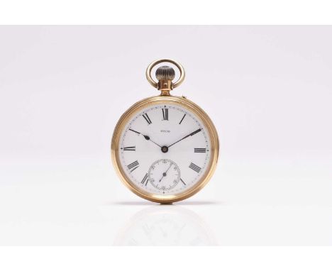 An 18ct gold open face pocket watchDate: London hallmark for 1879Movement: 3/4 plate, signed John Hall &amp; Co. of Mancheste