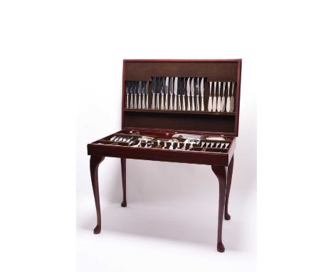 A canteen of Arthur Price silver plated bead pattern cutlery, the six person setting comprises six of each of the following; 