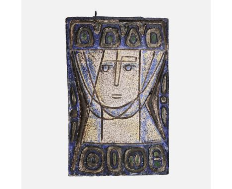 PABLO PICASSO. Follower of. TETE DE FEMME. Ceramic, Signed and dated 1966 , 41cm x 27cm.&nbsp;(Subject to ARR – see Buyers Co