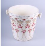 A floral decorated slops pail
