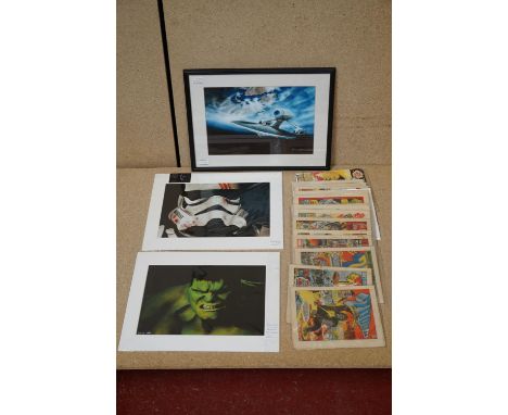 Sci-Fi - Two mounted ltd edn Robert Bateman prints to include The Incredible Hulk and Star Wars Storm Trooper (both 3 of 20),