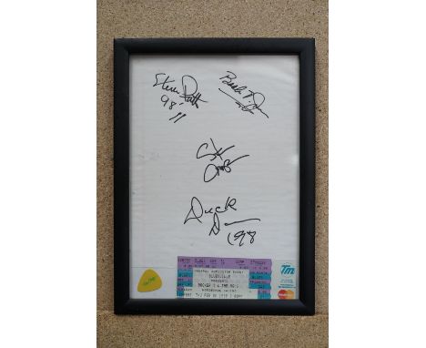 Music Memorabilia - Booker T and The MGs signed and framed autographs from an event at The Horseshoe casino Thursday 26th Feb