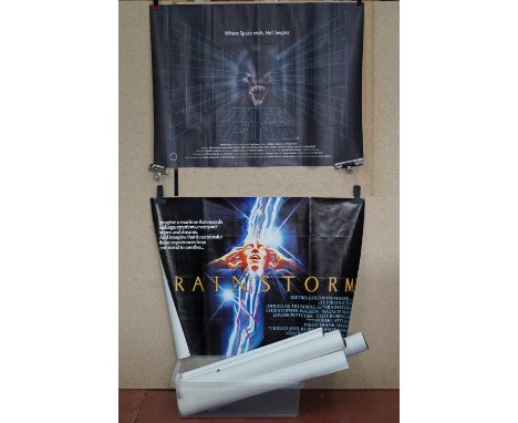 Film Poster - Eight original UK Quad movie posters to include Metalstorm, Star Trek III, Witness, Piranha II / Chuck Norris S