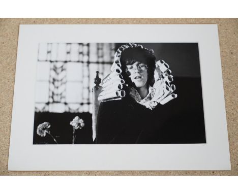 Music Memorabilia - The Rolling Stones Keith Richards hand printed photo taken from the negative of original photograph by An