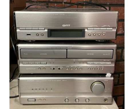 A Denon tuner UTU-110, together with a Denon cassette tape deck UDR-110 and a Denon amplifier UPA-110 (3)