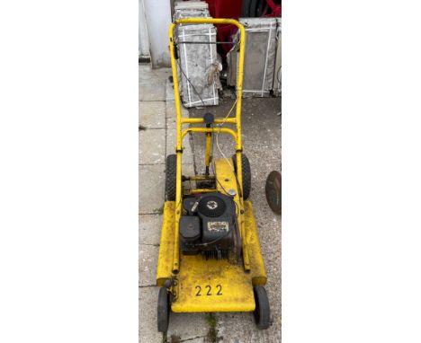 A Wolseley 500 grasscutter, having Briggs &amp; Stratton petrol driven engine.