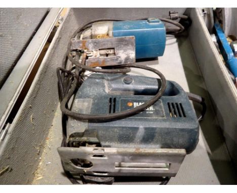 Two jigsaws one Black and Decker. All electrical items in this lot have been PAT tested for safety and have passed. This does