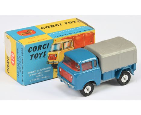 Corgi Toys 470&nbsp; Forward Control Jeep FC-150&nbsp; With Detachable Hood -&nbsp; Blue body, red interior and grille,&nbsp;